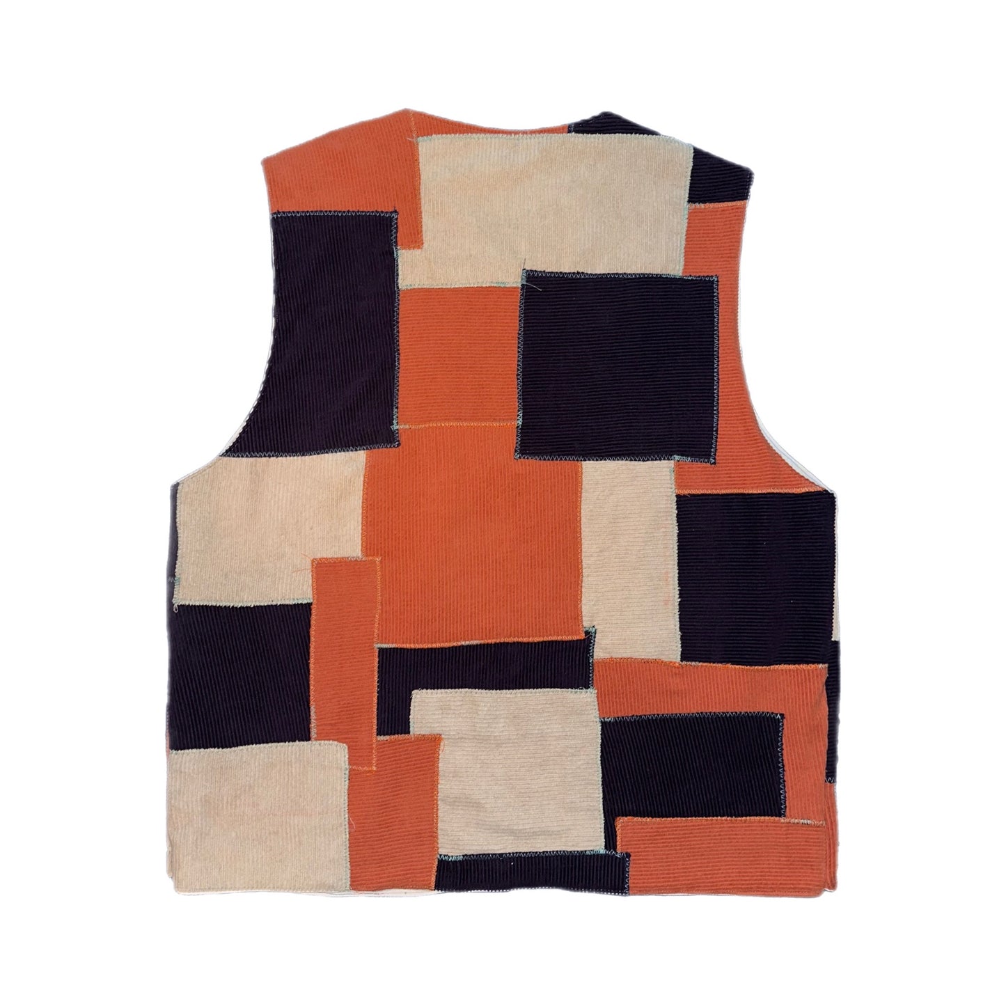 Corduroy Colorblock Vest