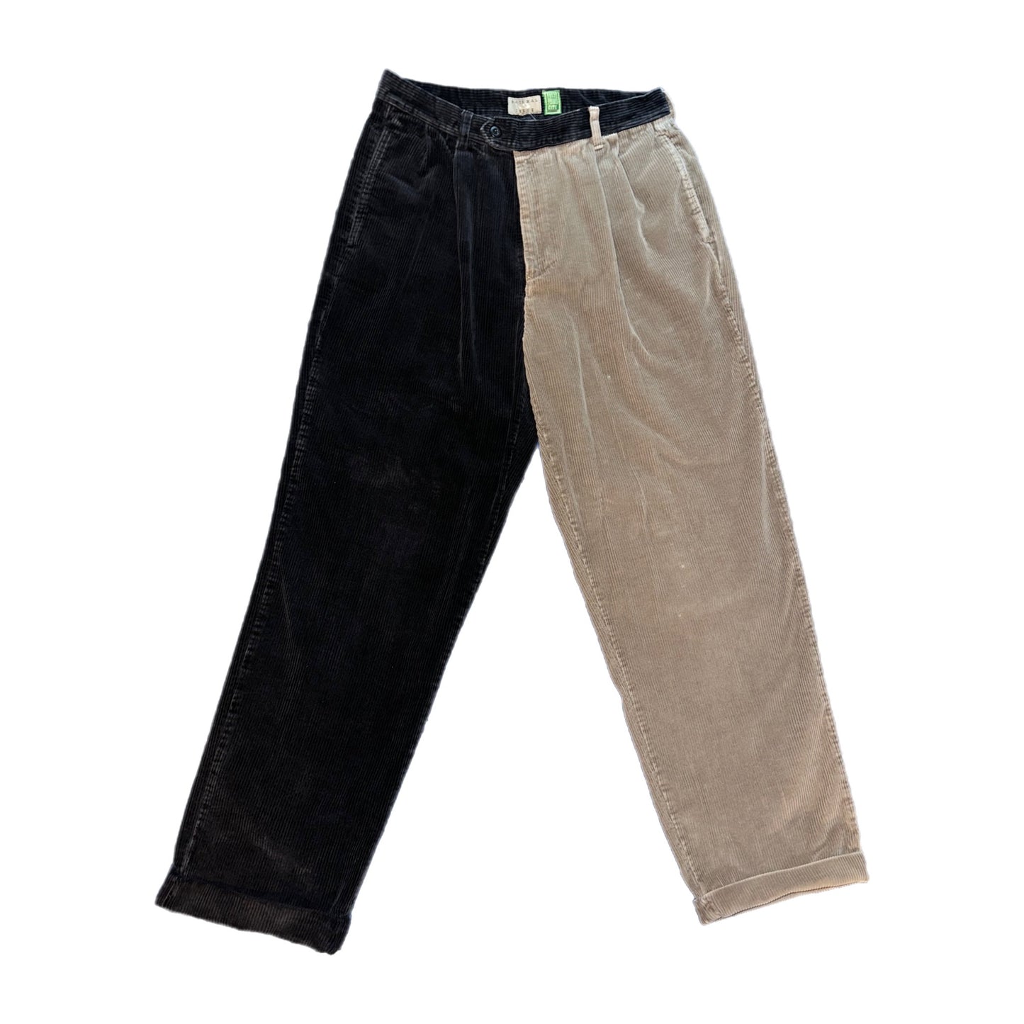 Two-Tone Corduroy Pants